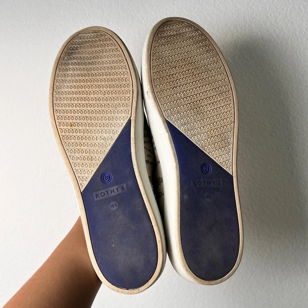 Rothy’s The Sneaker‎ Maritime Tiger Blue Ivory Retired Women’s 10.5
